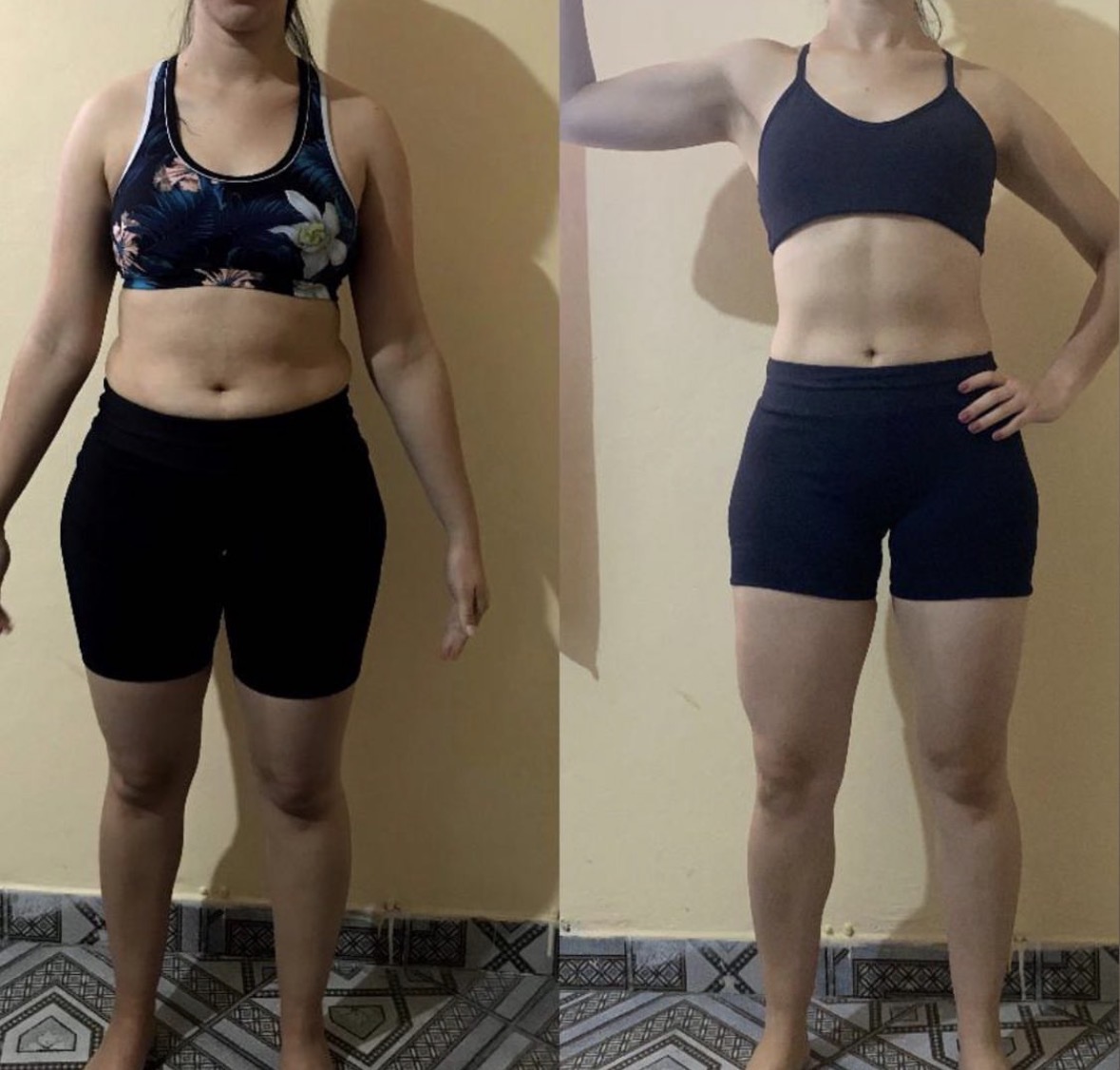 Perdeu barriga e ganhou definição