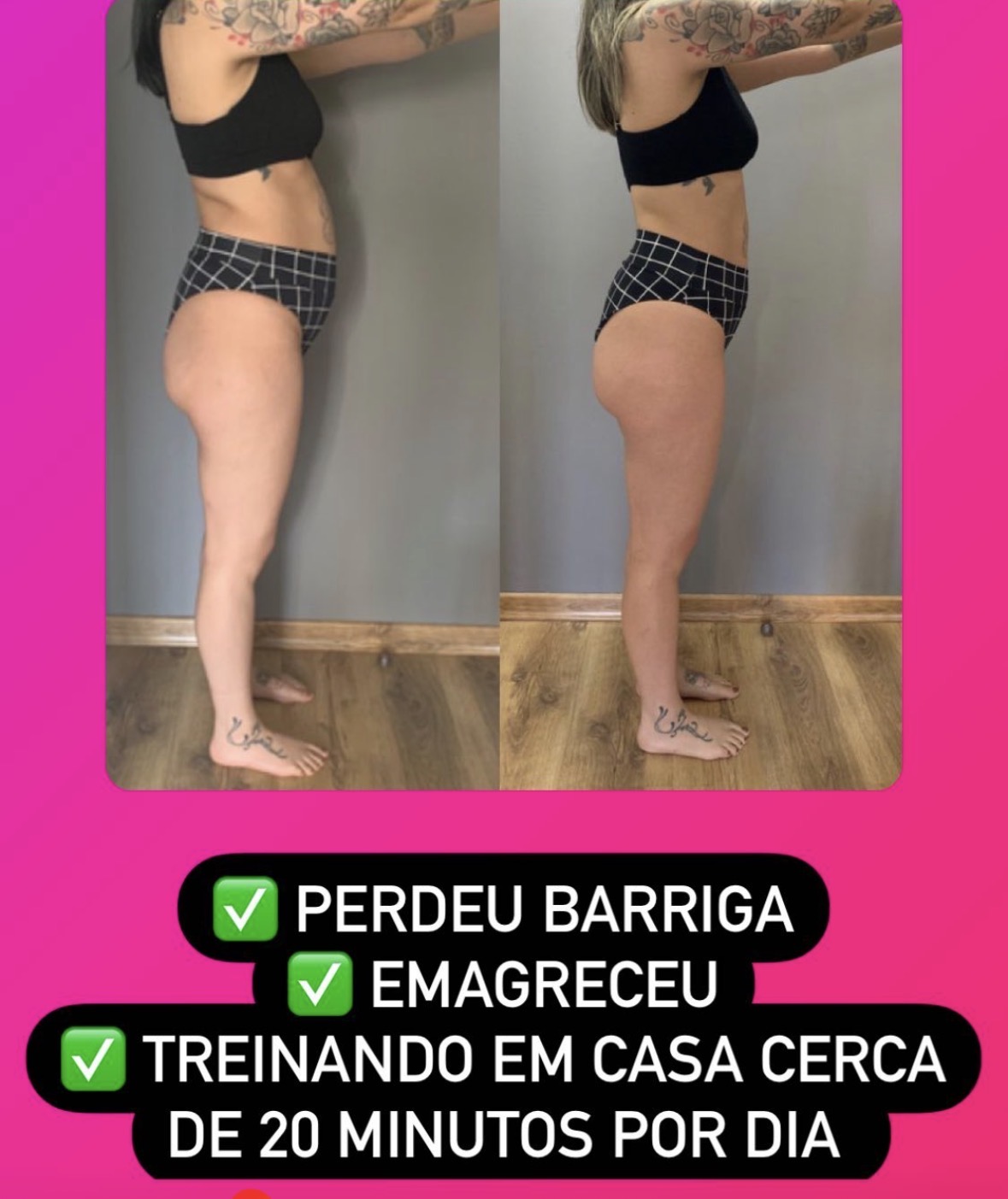 Treinando 20min/dia em casa